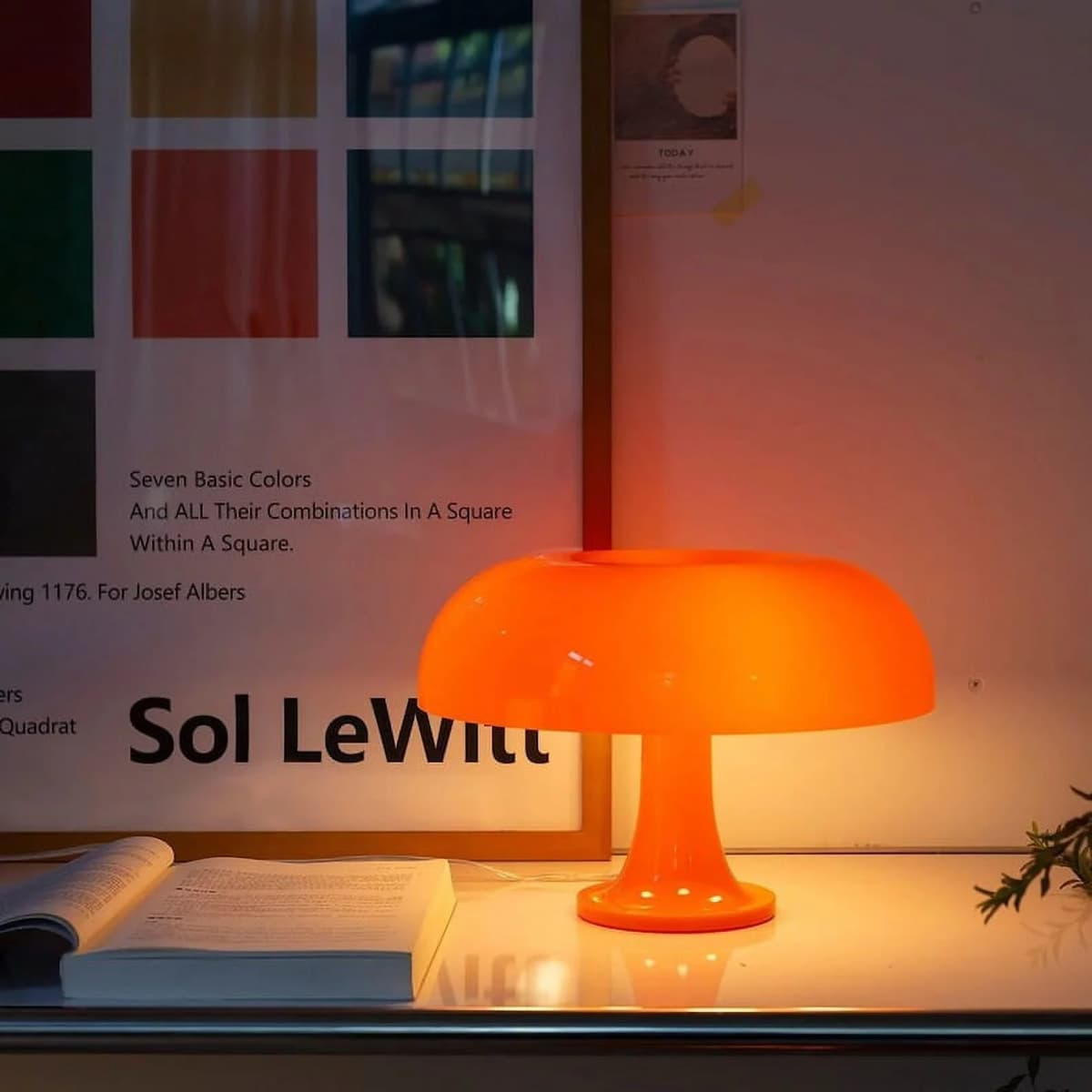 Mushroom Orange Lamp